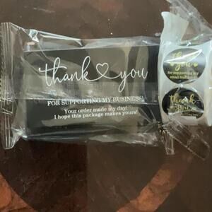 550 Thank you business cards and stickers